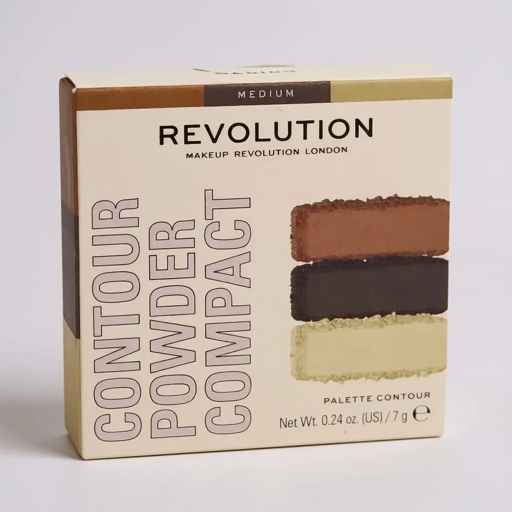 Revolution Contour Powder Palette Compact - Medium 7g / 0.24 oz NEW SEALED